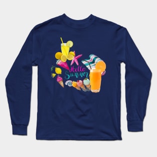 Hello Summer Long Sleeve T-Shirt